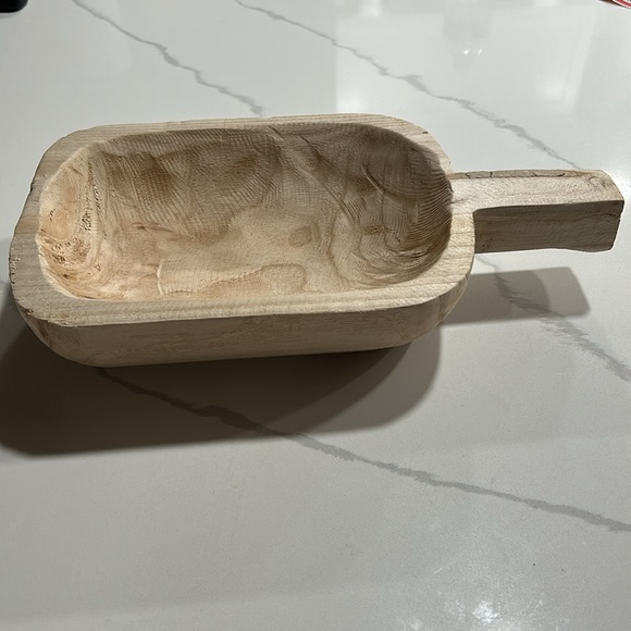 Paulownia Single Handle Bowl natural wood | Entryway Bowl for Keys - Picture 2 of 7